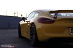 Porsche Cayman GT4 in Yellow by Impressive Wrap 2016 года
